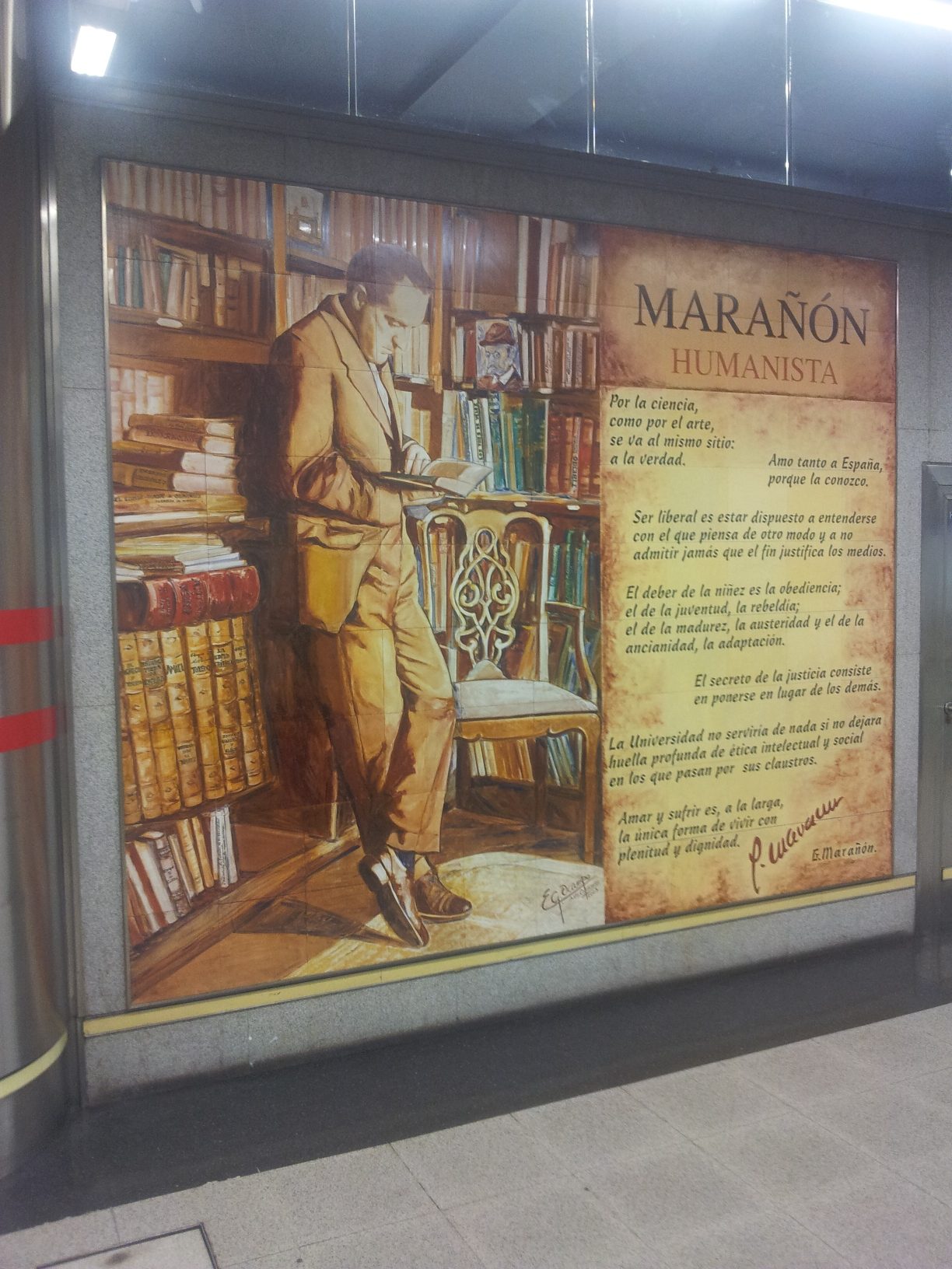 Gregorio Maranon's azulejos, Madrid - 03.jpg